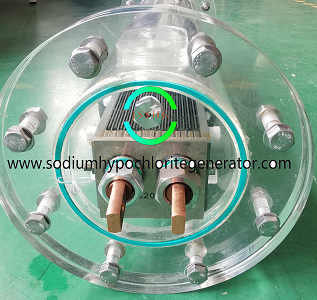 Fully transparent electrolytic cell