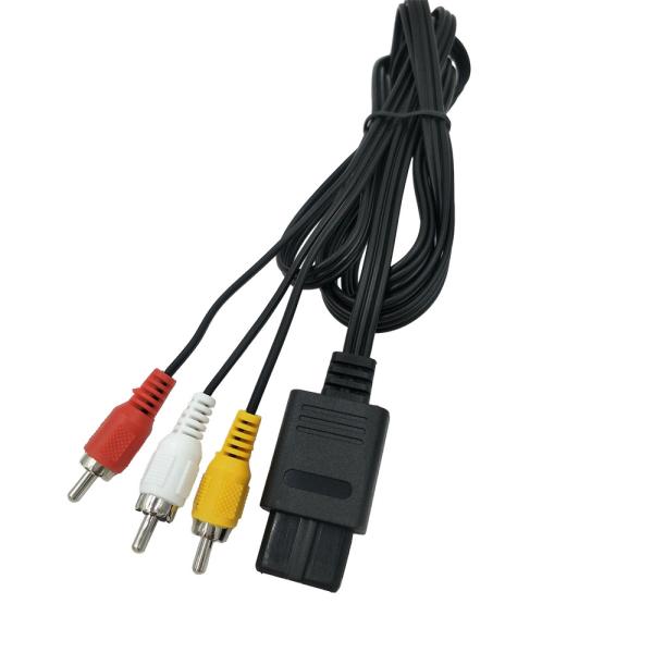 Quality 6ft Gamecube Audio Video Cable , AV Composite Cord For Nintendo 64 N64 for sale