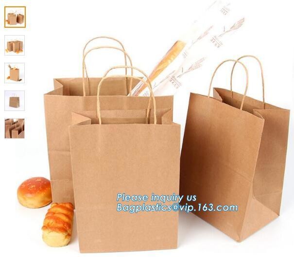 Custom Printing Recycled Brown Kraft Paper Bags,Custom Printed Factory Glassine Paper Bread Small Brown Bag, bagease