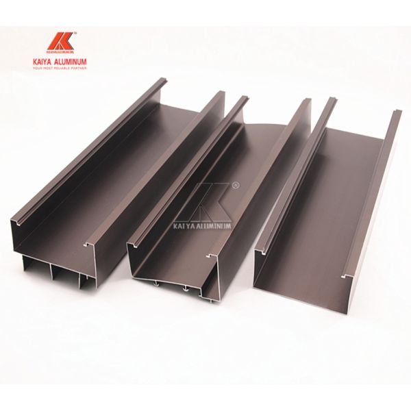 6063 T5 Structural Sliding Door Aluminum Window Extrusion Profiles Anodized
