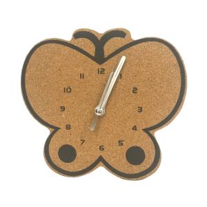 Silent Butterfly Shaped Cork Clock Quartz Movement Battery Operated