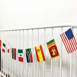 Buy cheap Football Game String Flag Custom Polyester Country Bunting Flags product