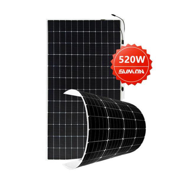 Flexible 430W 520W Mono RV Solar Panels for Boat Camping Sunman Cell size
