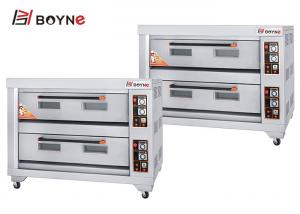 China Bakery Gas Oven Two Deck Six Trays For Food Catering Commercial Kitchen Application on sale