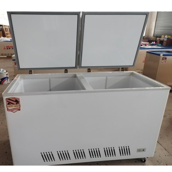 220V Supermarket Island Chest Freezer Large Capacity Versatile Solution