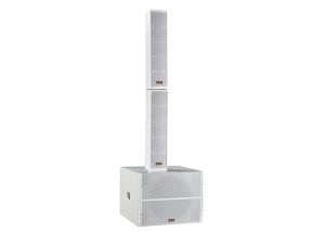 China Conference Room Line Array Active Speaker White Paint 450W 8ohm on sale