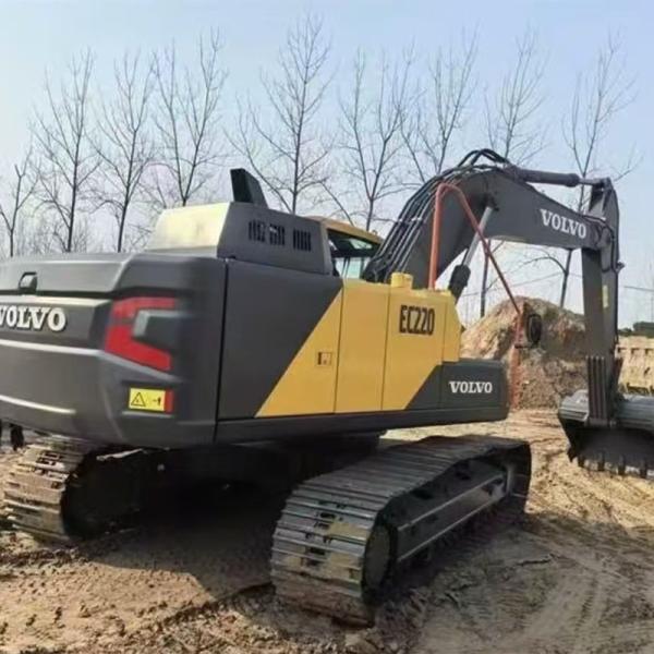 Quality Used VOLVO EC220D Crawler Excavator 22 Ton Hydraulic Digger Engineering Construction Machinery for sale