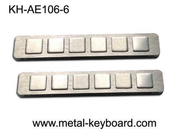 Quality Kiosk Function Customizable panel mount keypad with 6 Keys , FCC for sale