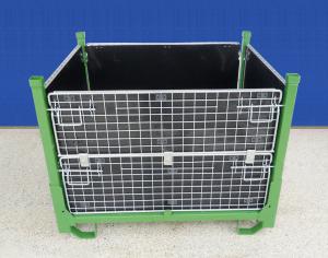 Lightweight Collapsible Wire Container Portable  Wheels Available Easily Move