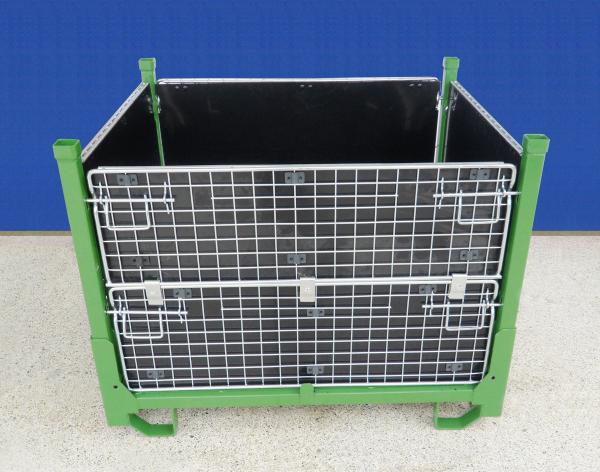 Quality Lightweight Collapsible Wire Container Portable  Wheels Available Easily Move for sale