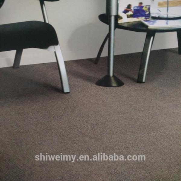 Quality New two colors mixed up striped pattern PP 50*50cm office carpet tile for sale