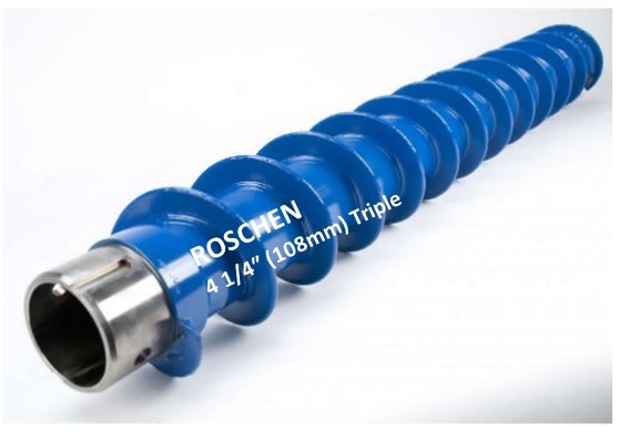 Triple Key Heavy Duty Hollow Stem Auger 4 1/4″ 108mm