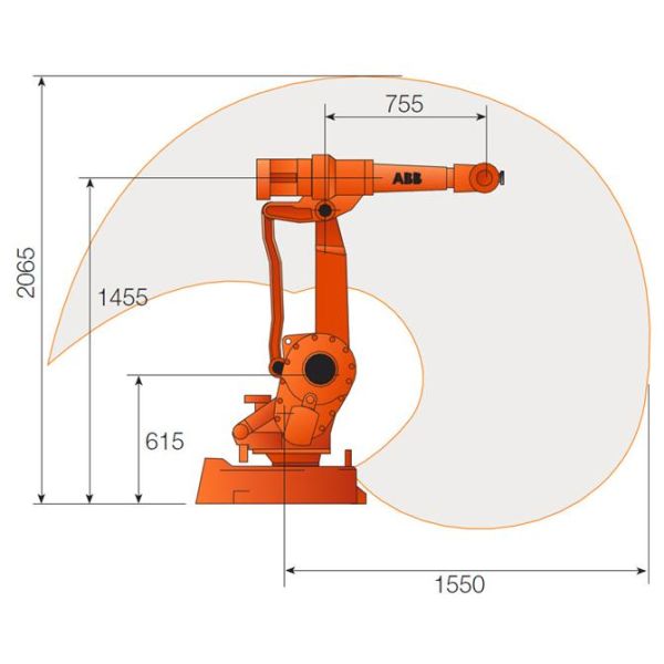 Used ABB polishing robotic IRB 2400 robot arm with 6 axis industrial working robots