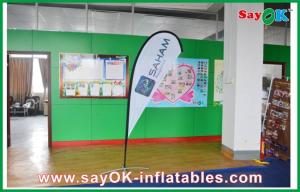 China Advertsing Teardrop Flag Feather Customized With Logo Printing H 2.5m on sale