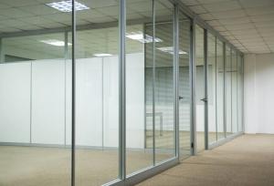 Custom Waterproof Aluminum Glass Office Partitions With Clear / Frosted Glass