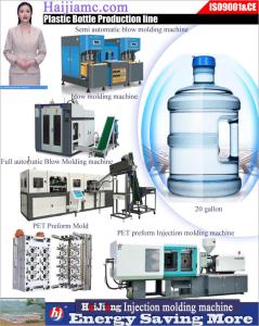 China water bottle making machine	 plastic water bottle  injection machine	 machine for manufacturing plastic water tanks on sale