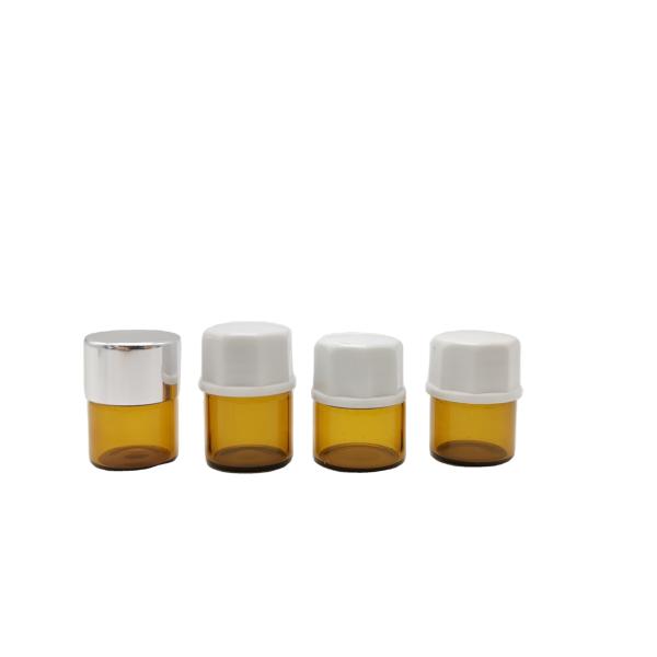 Quality 2ML Amber Glass Perfume Sample Vials for sale