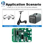 Custom 6S 10A LiFePO4 BMS for Electric Scooters with Temp Sensor