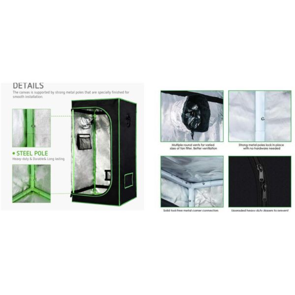 Hydroponic LED Grow Tent Kit