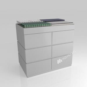 GDR07-XY07 Skincare Display Table with 3mm Transparent Acrylic Joint Box and Adjustable Height for Shopping Mall