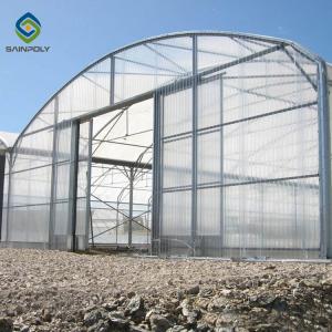 China Commercial Multi Span Greenhouse Galvanized Steel PC Sheet Span 12m on sale