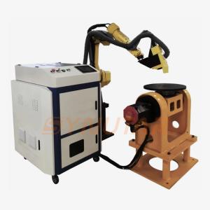 China 500W Metal Surface Pulsed Laser Cleaning Machine Automated Robotic Arm on sale