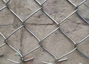 China Outdoor Crocheting Metal Chain Link Security Fence 3.0mm Diameter 1.5m Height on sale