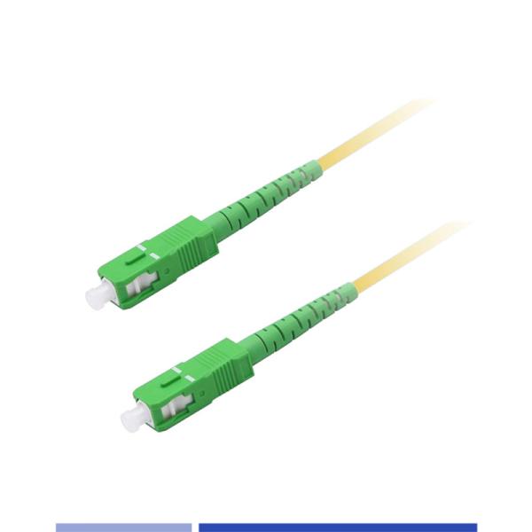 Quality SC/APC To SC/APC Single Mode Fiber Patch Cable Simplex LSZH 3m 2.0mm Patch Cord for sale