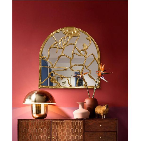 Decorative Full Length Mirror Arched Handmade Moroccan Style Ornament