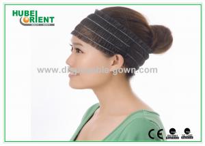 China White Non-Woven Elastic Disposable Hair Band / Head Band Latex Free on sale