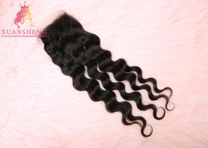 Full Cuticle Loose Wave 10A Grade 100% Indian Virgin Curly Closure