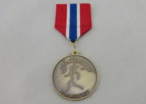China Hammerfest Custom Awards Medals / 2.0mm Laser Engraved Raised Metal on sale