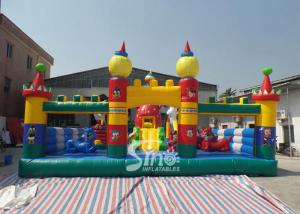 China Tom and Jerry outdoor kids inflatable playground made of 0.55mm pvc tarpaulin material for kids inflatable fun city on sale