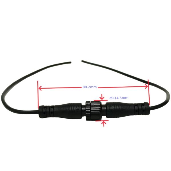 Male Straight M12 Cable For LED Equipment / Medical Device OEM