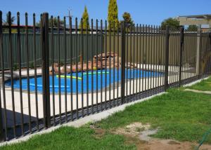 China Anti Corrosion Pool Security Fence , 2100x2400mm Galvanized Tube Fencing on sale