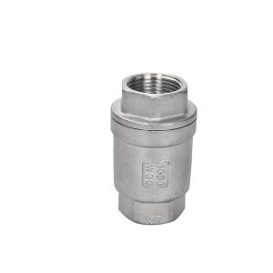 Channel Straight Through Type Direct Supply 304/316 Stainless Steel Vertical Check Valve