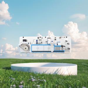 Multifunctional combined machine intermittent type or full-rotary type flexographic rotary die cutting and slitting ect