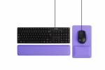 Ergonomic design cooling gel-infused memory foam wrist rest for the full size