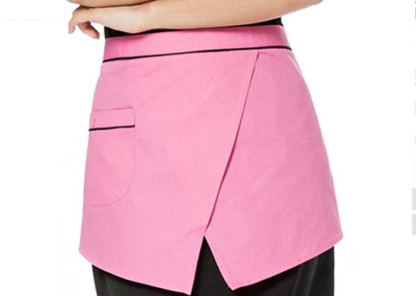 Quality Restaurant Cute Waitress Aprons Antifouling With Practical Front Pocket Design for sale