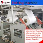 Air Consumption 120-160L/min Drawn Facial Tissue Folding Machine with V Folding