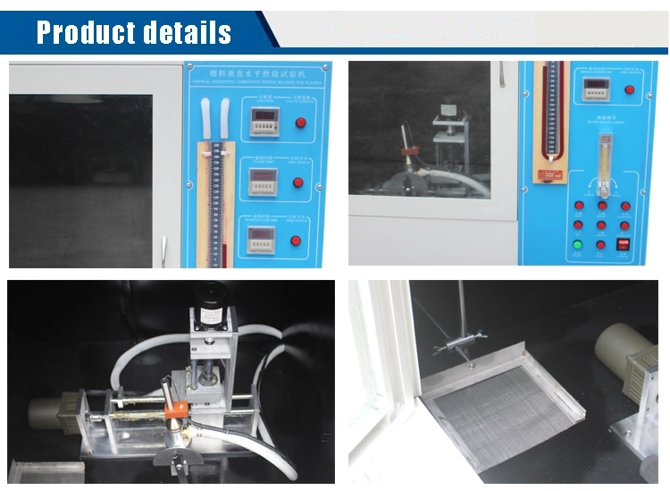AC 220V 50Hz Needle Flame Test Equipment For Non Metallic Materials