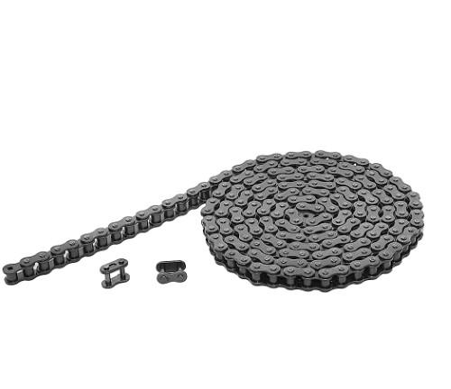 Quality #40 Roller Chain Single Strand 1/2" Pitch, 10 Feet plus 2 Connecting Master Links, 239 Links for sale