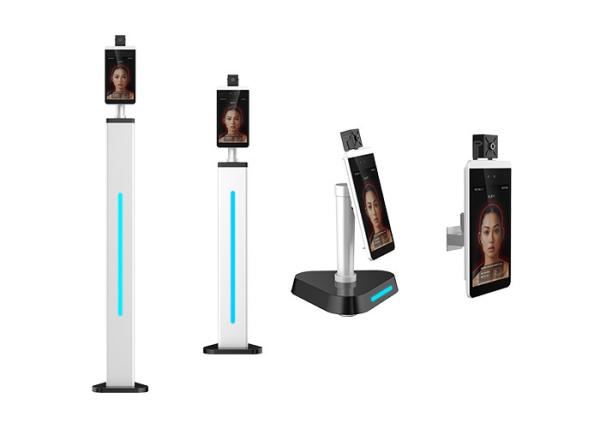 Quality Face Recognition floor stand Digital Infrared Thermometers Android 7.1.2 for sale