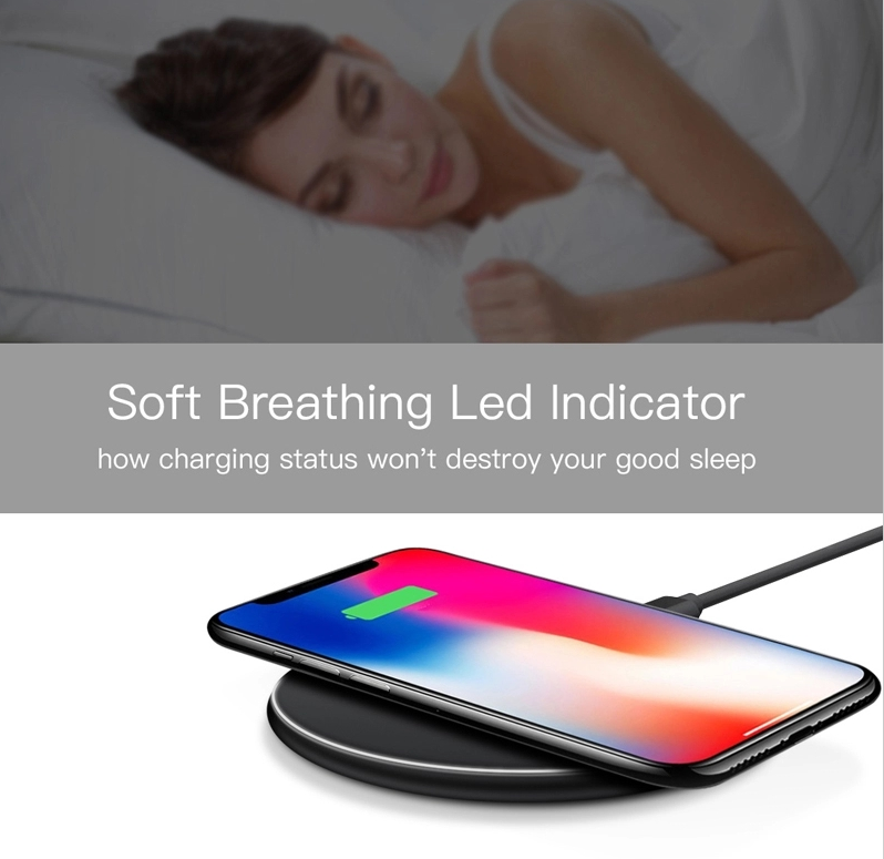 Round 10W Wireless Charging Pad For Iphone For IPhone 12 Pro Max