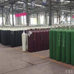 Buy cheap 9 kg Nitrogen N2 Hydrogen H2 Oxygen O2 Diameter 140mm Thickness 3.6mm Gas Cylinders With Valve product