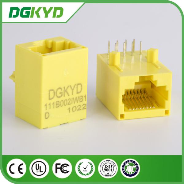Quality Yellow Color 100 Base - TX Unshielded Rj45 Modular Jack DGKYD111B002IWB1D for sale