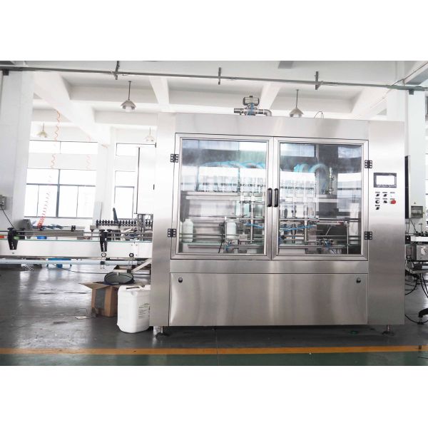 Automatic Bottle Filling Line Liquid Fertilizer Packaging Machine 500ml - 5L Volume