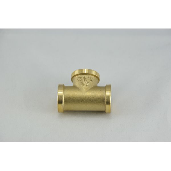 Brass female tee thread fittings reducer fitting pipe fitting for pex sanitary