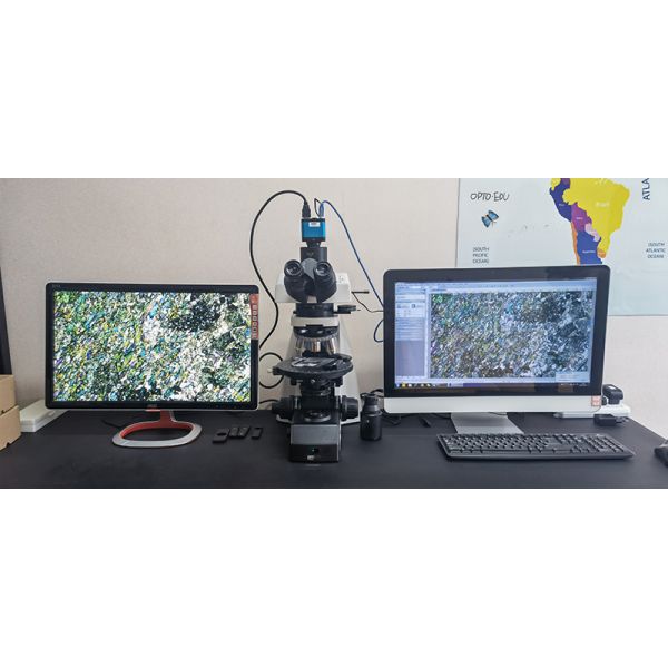 OPTO-EDU A15.1091-T plm polarized light microscopy Manual Transmit 12V 100W Halogen Semi APO ECO