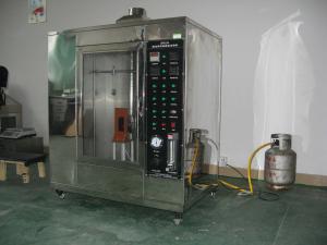Conveyor Vertical Fire Testing Machine / Flammability Test Chamber ISO340